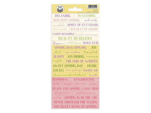 Set of cardboard stickers 10,5 x 22 cm - Piątek Trzynastego - Spring is Calling 01