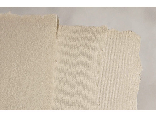 Handmade paper - Kalander - cappuccino, linen, A4