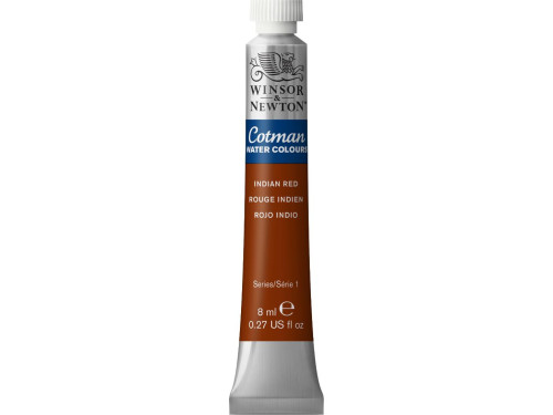 Cotman Watercolor Paint - Winsor & Newton - Indian Red, 8 ml
