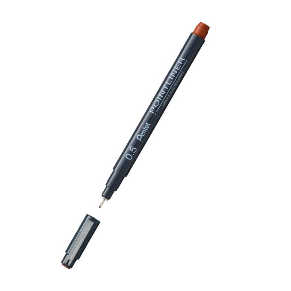 Pointliner calibrated fineliner - Pentel - copper, 0,5 mm