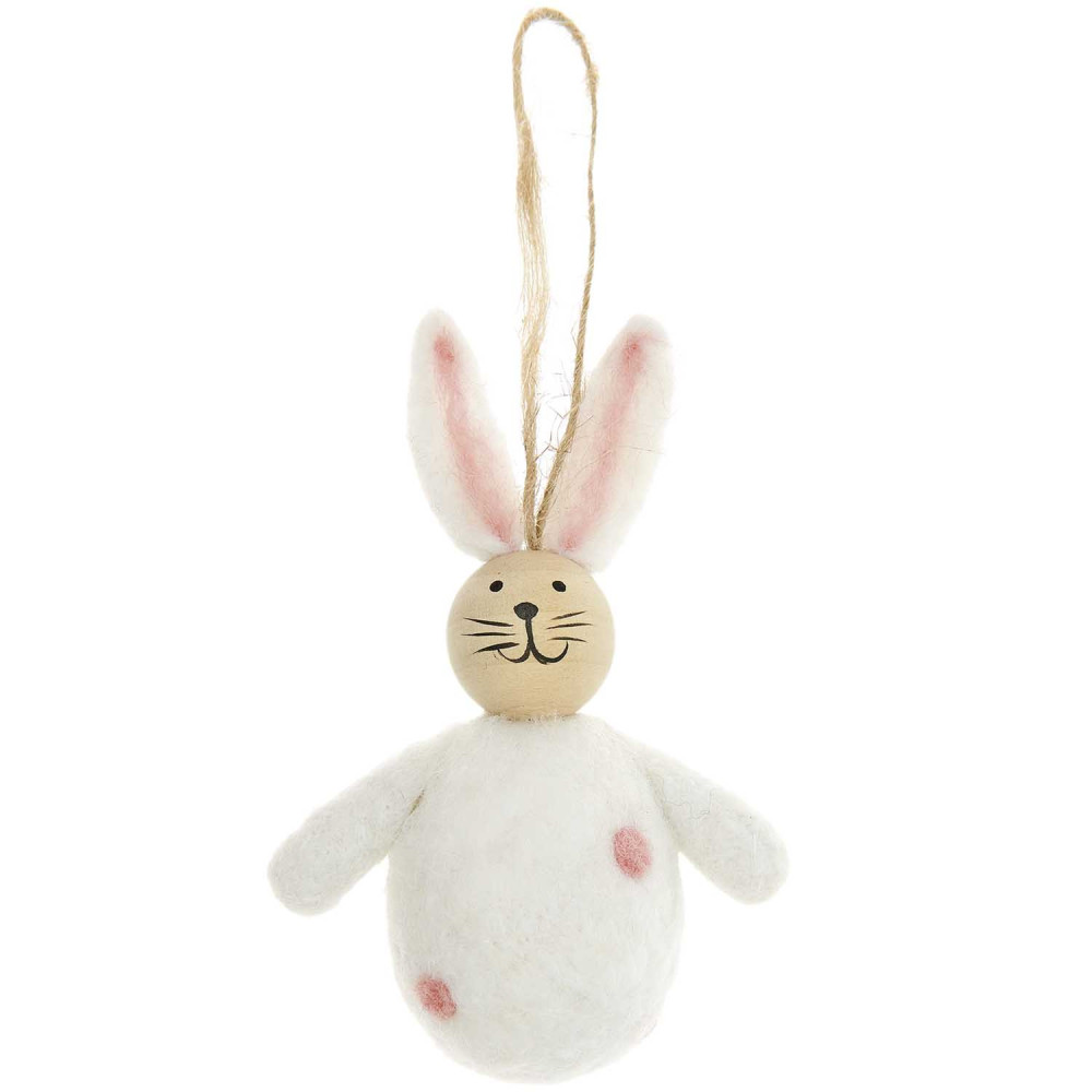 Bunny to hang decoration - Rico Design - 4 x 10 cm
