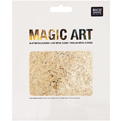 Leaf metal flakes Magic Art - Rico Design - Gold, 2 g