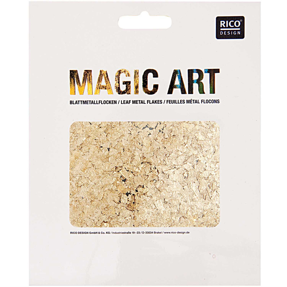 Folia do złoceń w płatkach Magic Art - Rico Design - złota, 2 g