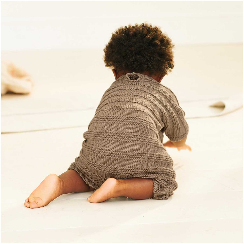 Baby Organic Cotton cotton yarn - Rico Design - Taupe, 50 g