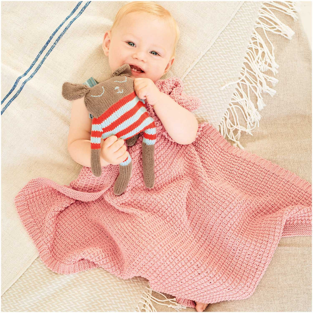 Włóczka bawełniana Baby Organic Cotton - Rico Design - Smokey Pink, 50 g