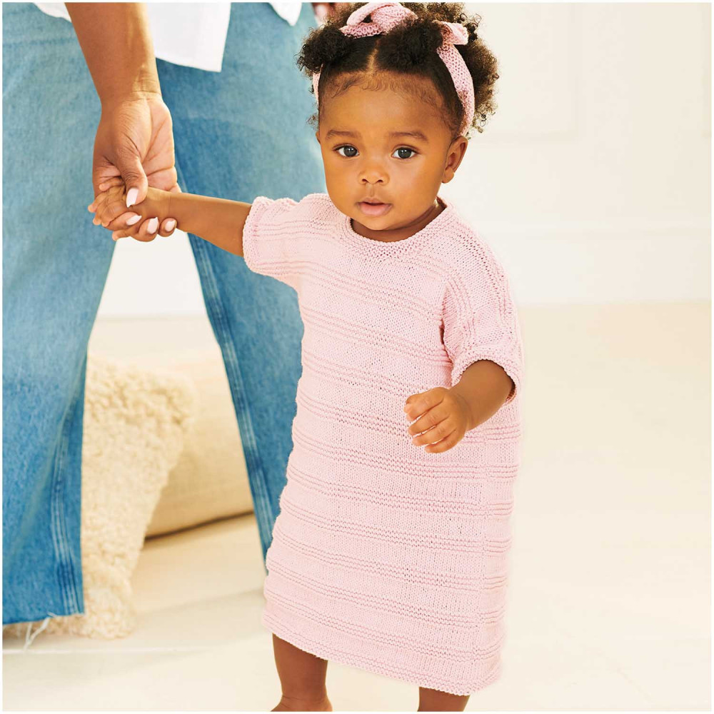 Baby Organic Cotton cotton yarn - Rico Design - Pink, 50 g