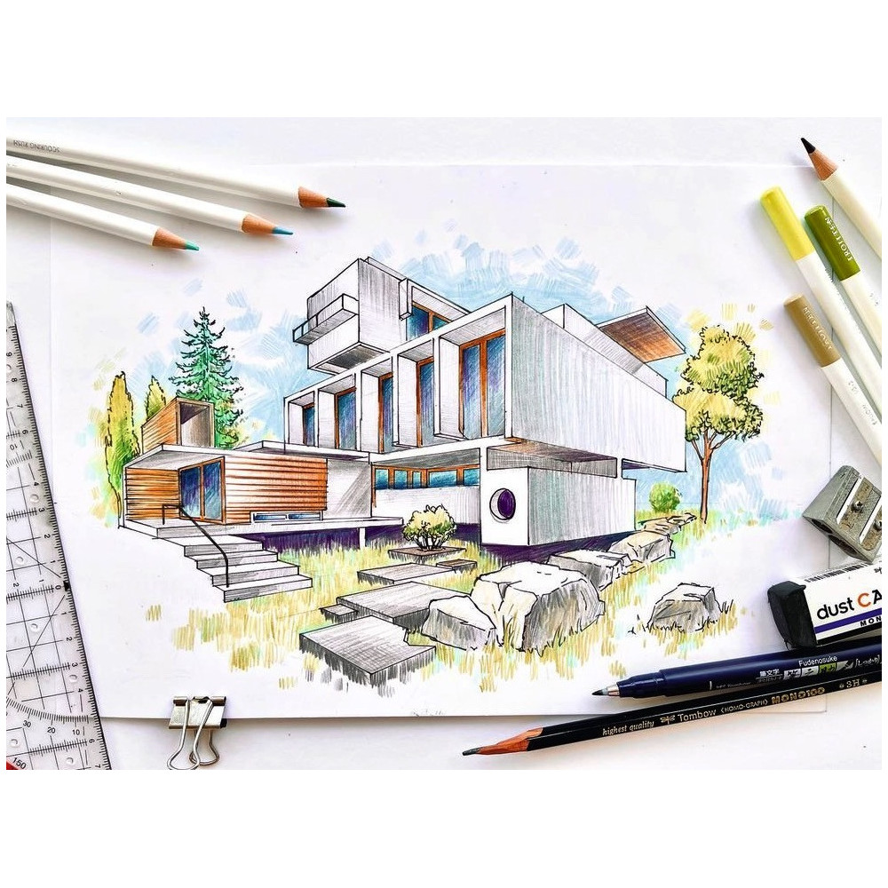 Color pencil Irojiten - Tombow - VP7, Cascade