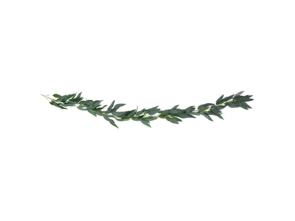 Willow leaves garland - green, 8 x 200 cm