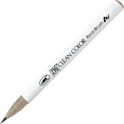 Zig Clean Color Real Brush Pen - Kuretake - 903, Platinum Brown