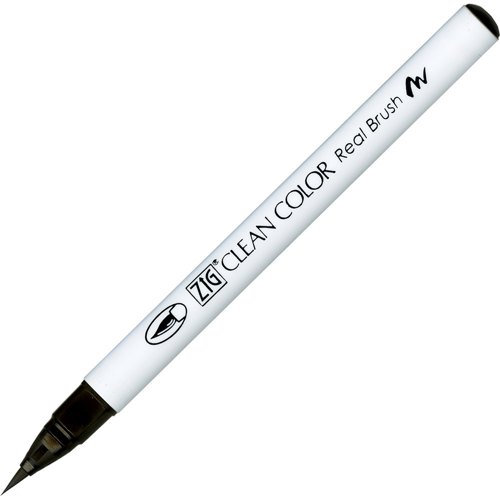 Zig Clean Color Real Brush Pen - Kuretake - 902, Natural Gray