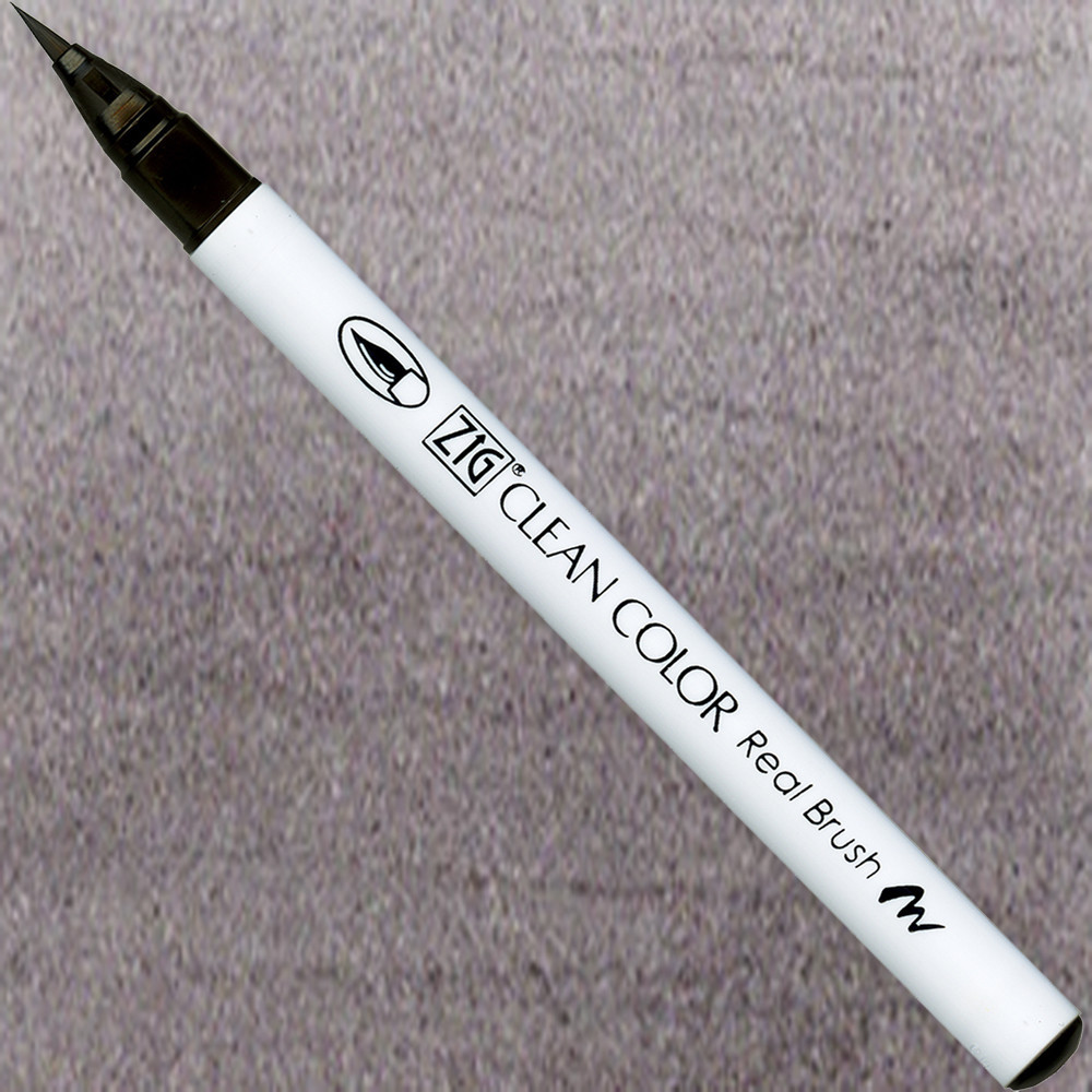 Pisak pędzelkowy Zig Clean Color Real Brush - Kuretake - 902, Natural Gray