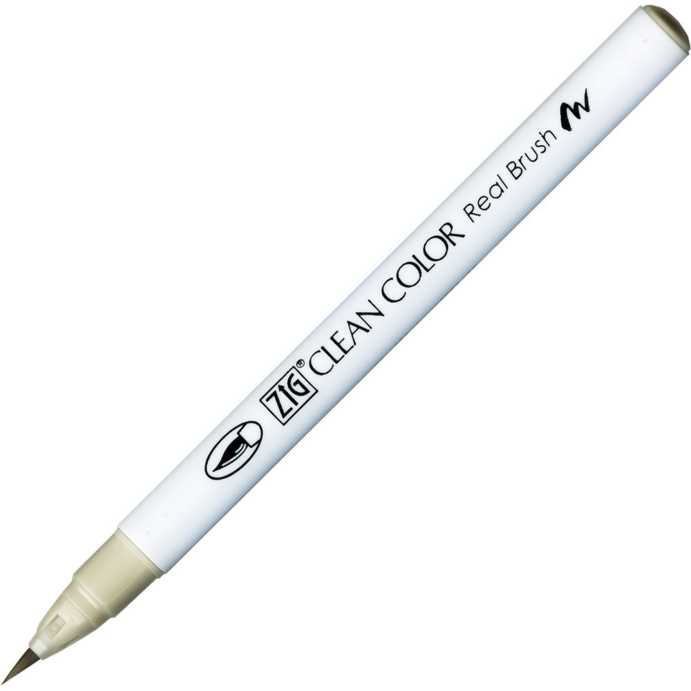 Zig Clean Color Real Brush Pen - Kuretake - 901, Gray Tint