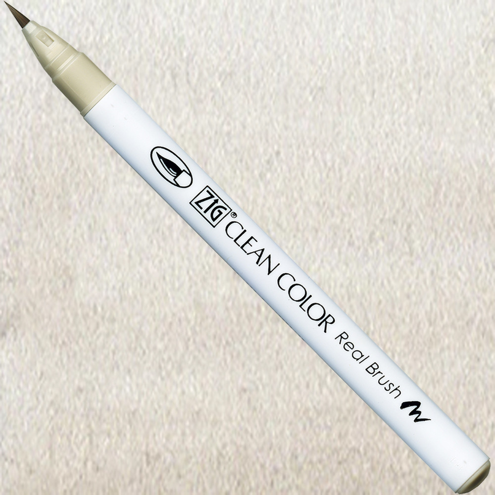 Zig Clean Color Real Brush Pen - Kuretake - 901, Gray Tint