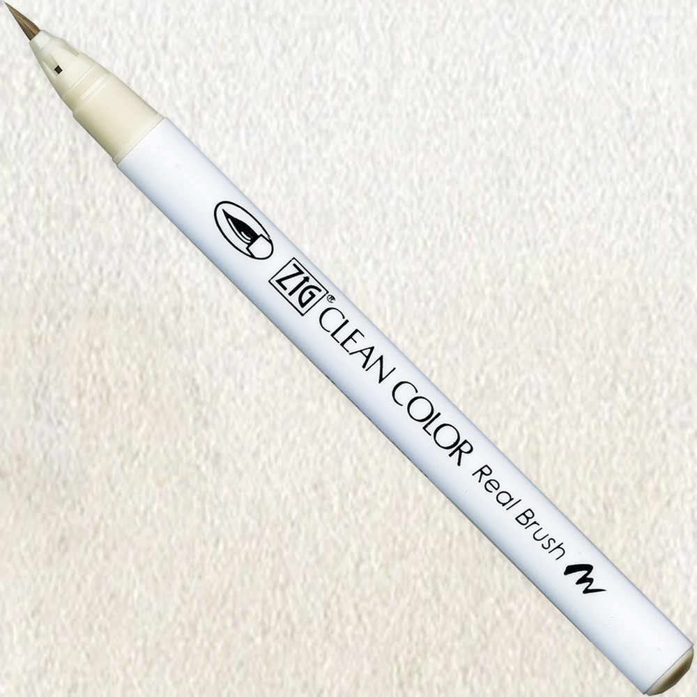 Pisak pędzelkowy Zig Clean Color Real Brush - Kuretake - 900, Warm Gray 2