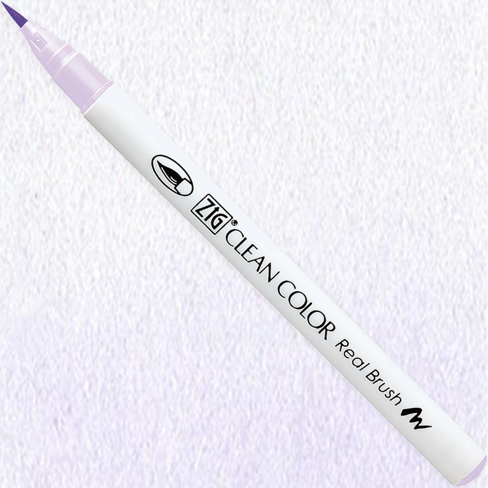 Pisak pędzelkowy Zig Clean Color Real Brush - Kuretake - 806, Pale Violet