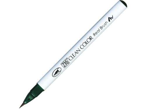 Zig Clean Color Real Brush Pen - Kuretake - 400, Marine Green