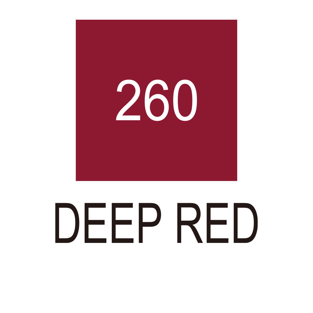 Zig Clean Color Real Brush Pen - Kuretake - 260, Deep Red