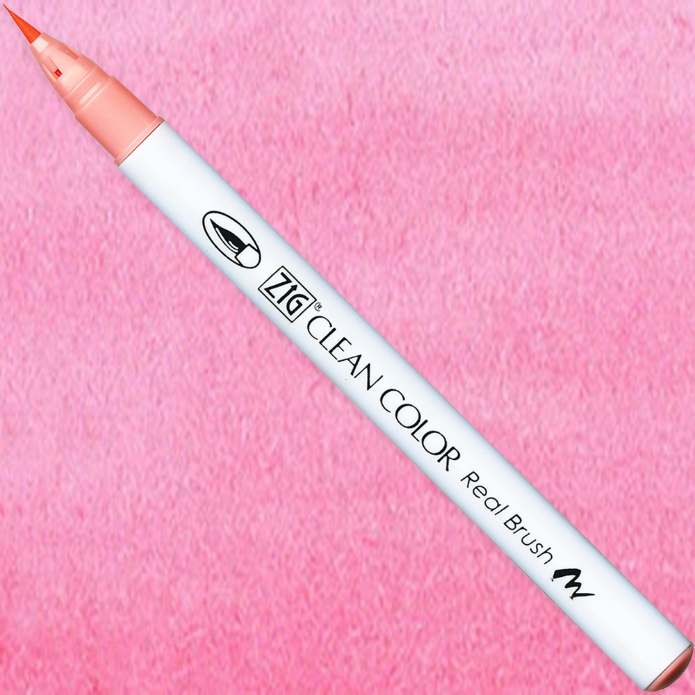 Pisak pędzelkowy Zig Clean Color Real Brush - Kuretake - 222, Pink Flamingo