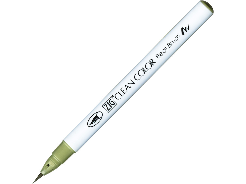 Zig Clean Color Real Brush Pen - Kuretake - 098, Pale Dawn Gray