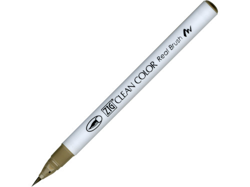 Pisak pędzelkowy Zig Clean Color Real Brush - Kuretake - 096, Mid Gray