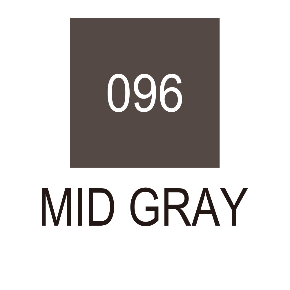 Pisak pędzelkowy Zig Clean Color Real Brush - Kuretake - 096, Mid Gray
