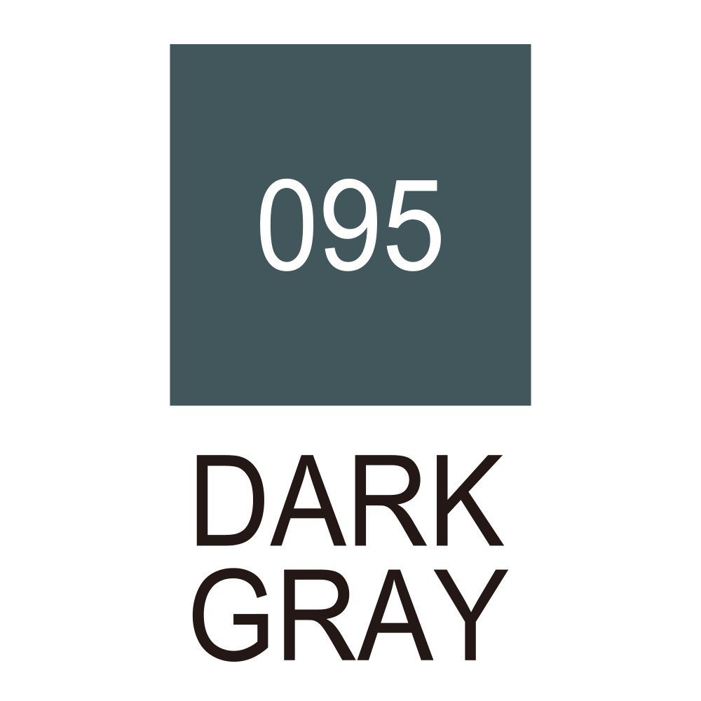 Pisak pędzelkowy Zig Clean Color Real Brush - Kuretake - 095, Dark Gray
