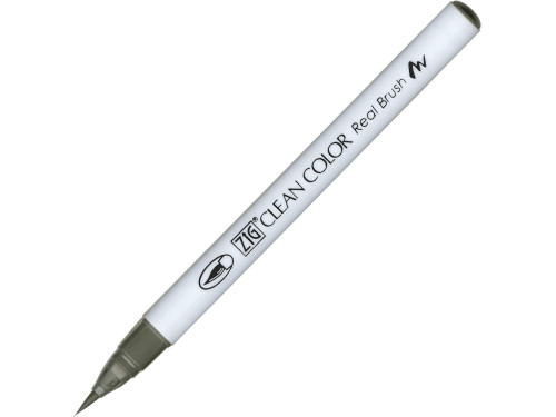 Pisak pędzelkowy Zig Clean Color Real Brush - Kuretake - 094, Gray Brown