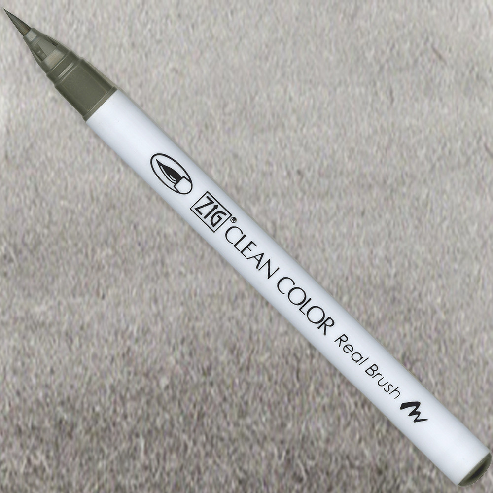 Zig Clean Color Real Brush Pen - Kuretake - 094, Gray Brown