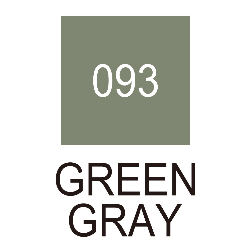 Pisak pędzelkowy Zig Clean Color Real Brush - Kuretake - 093, Green Gray