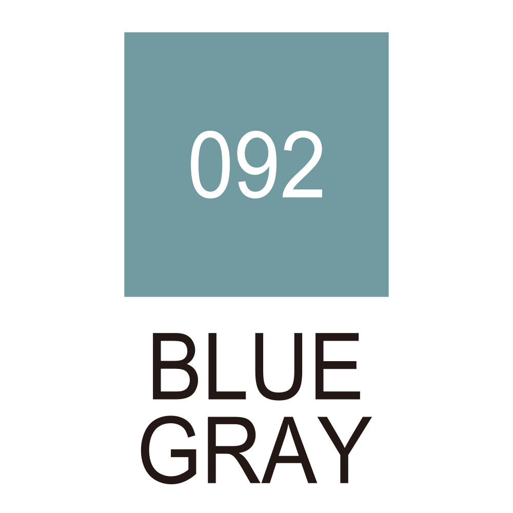 Zig Clean Color Real Brush Pen - Kuretake - 092, Blue Gray