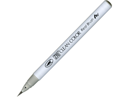 Zig Clean Color Real Brush Pen - Kuretake - 091, Light Gray