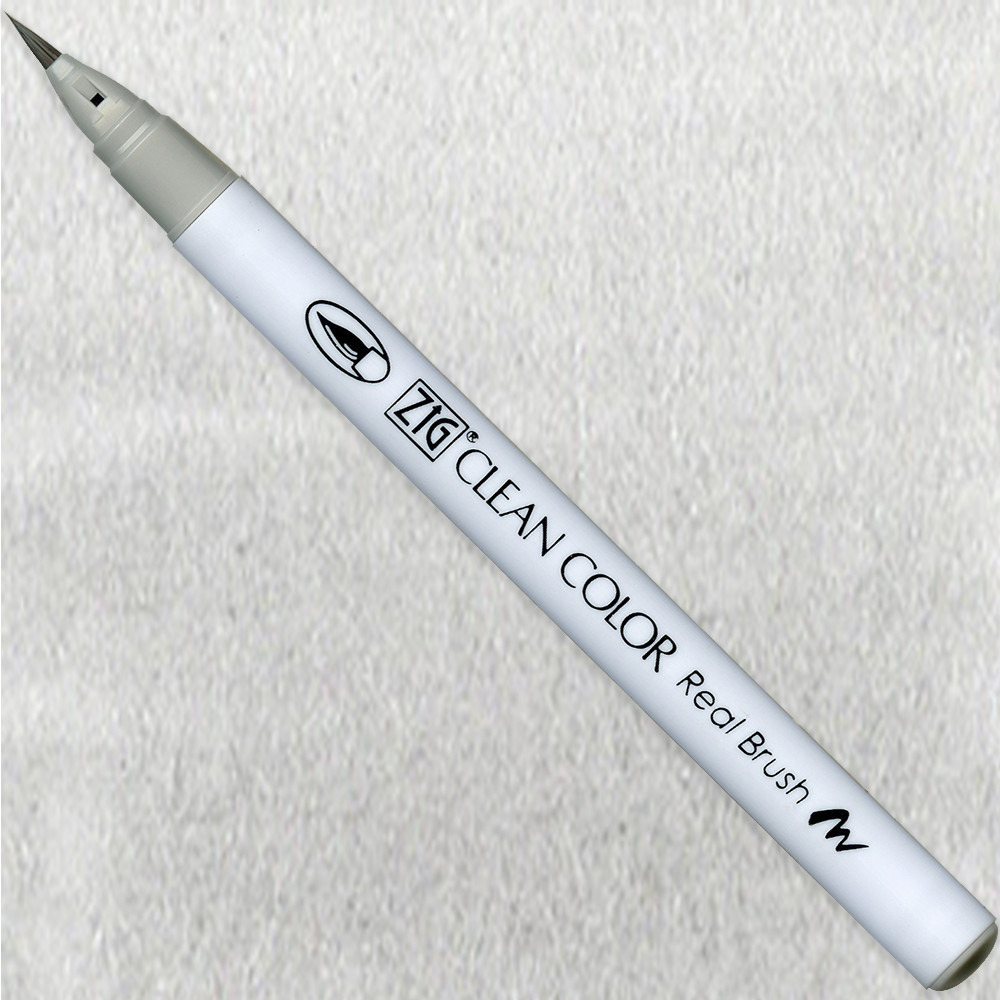 Pisak pędzelkowy Zig Clean Color Real Brush - Kuretake - 091, Light Gray