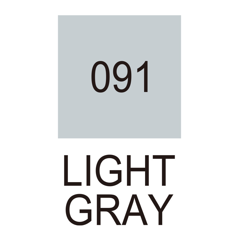 Zig Clean Color Real Brush Pen - Kuretake - 091, Light Gray