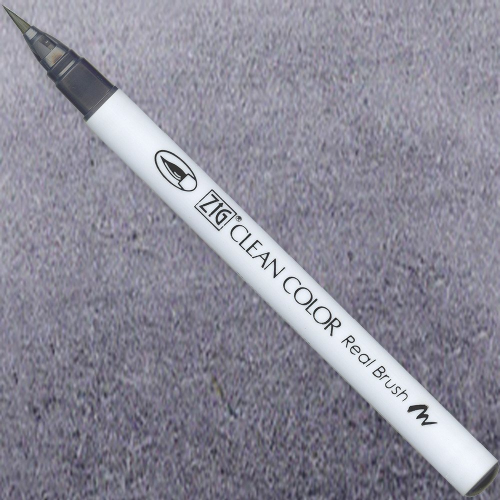 Pisak pędzelkowy Zig Clean Color Real Brush - Kuretake - 090, Gray