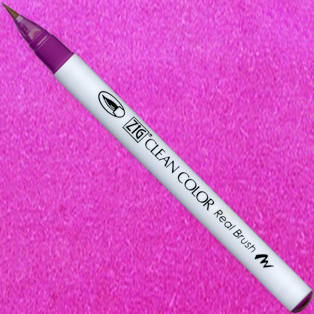 Zig Clean Color Real Brush Pen - Kuretake - 082, Purple