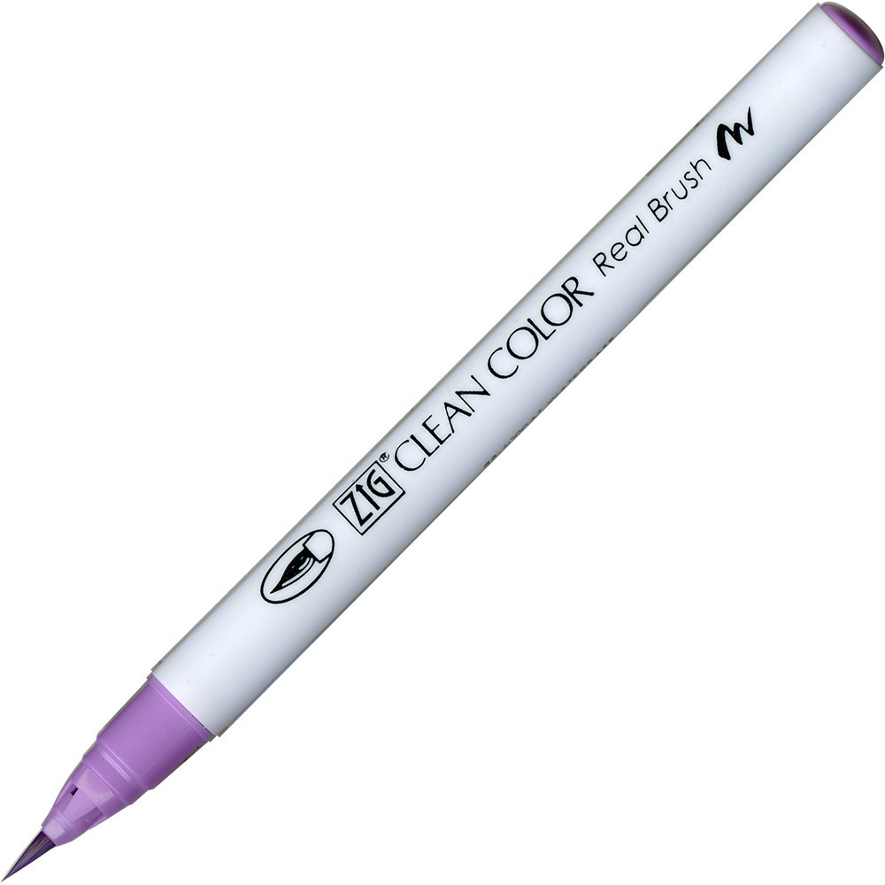 Zig Clean Color Real Brush Pen - Kuretake - 081, Light Violet