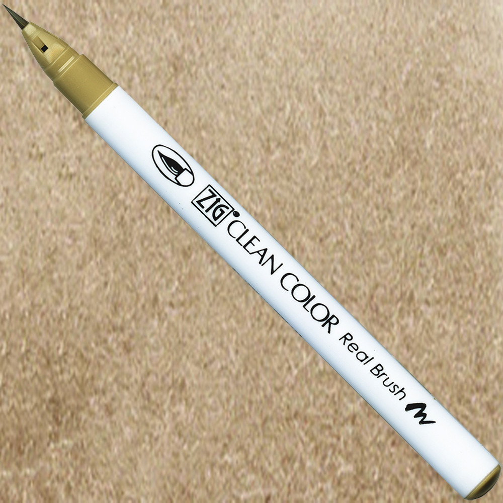 Pisak pędzelkowy Zig Clean Color Real Brush - Kuretake - 075, Brick Beige