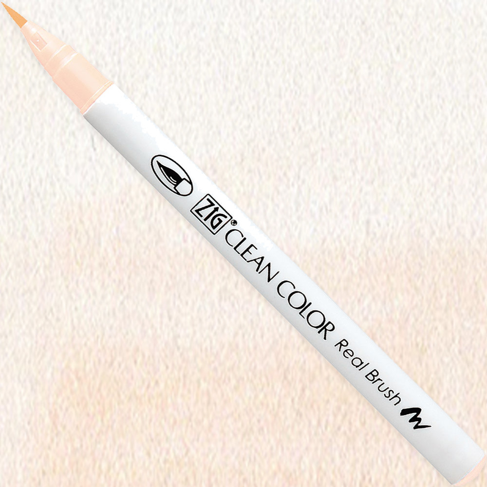 Zig Clean Color Real Brush Pen - Kuretake - 074, Light Beige