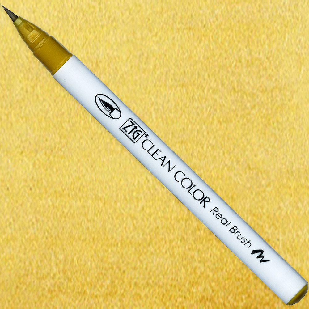 Zig Clean Color Real Brush Pen - Kuretake - 063, Ochre