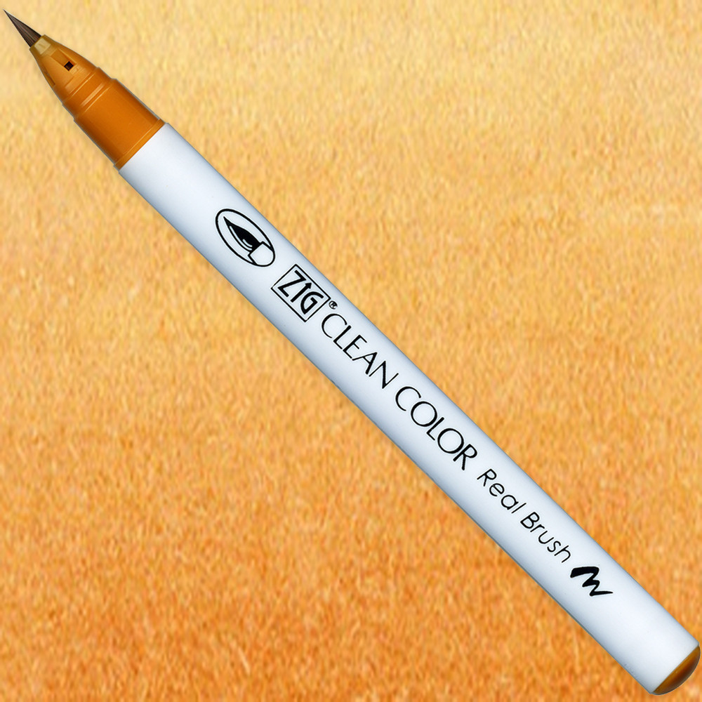 Zig Clean Color Real Brush Pen - Kuretake - 061, Light Brown