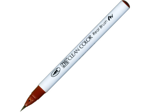 Pisak pędzelkowy Zig Clean Color Real Brush - Kuretake - 060, Brown