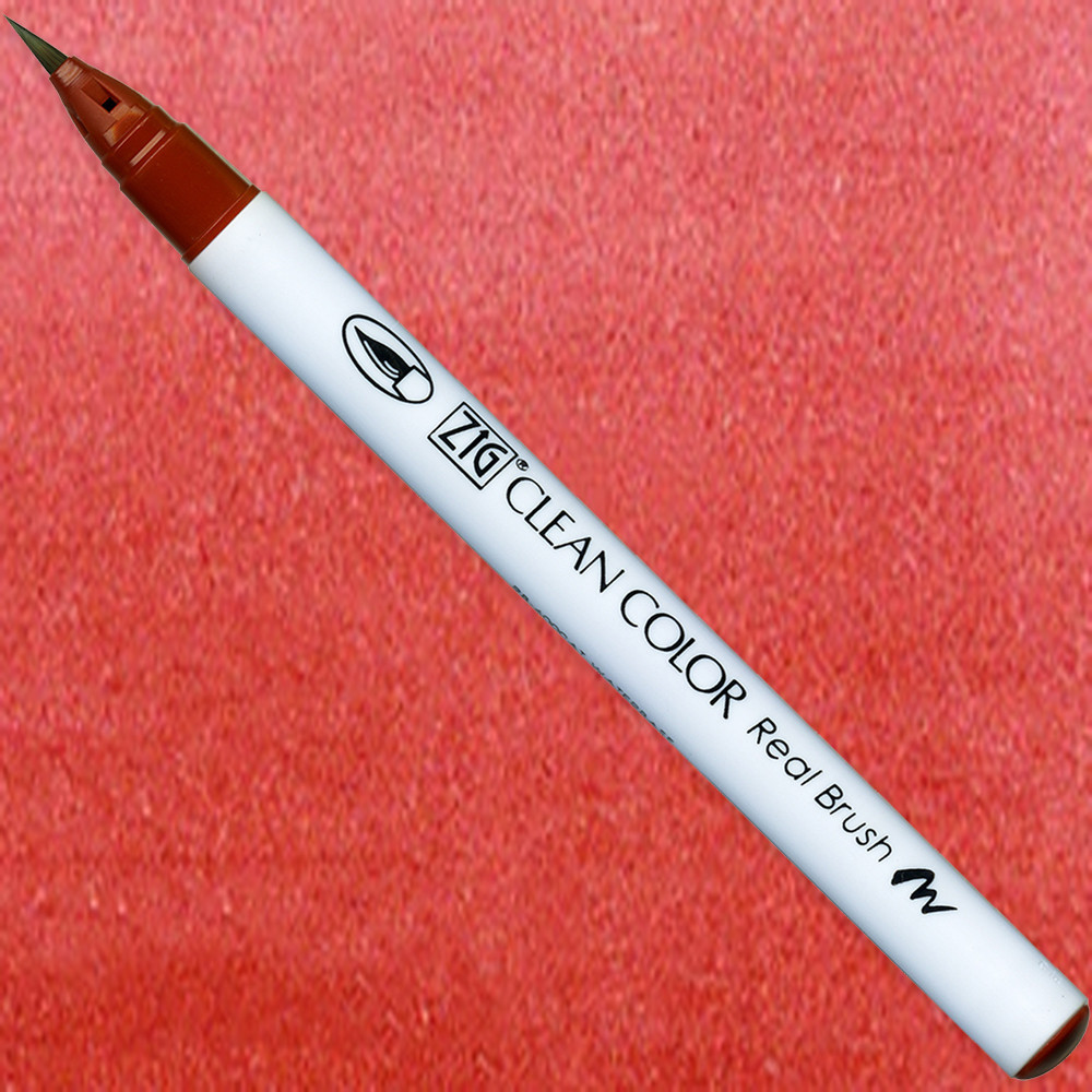 Zig Clean Color Real Brush Pen - Kuretake - 060, Brown