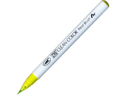 Pisak pędzelkowy Zig Clean Color Real Brush - Kuretake - 053, Yellow Green