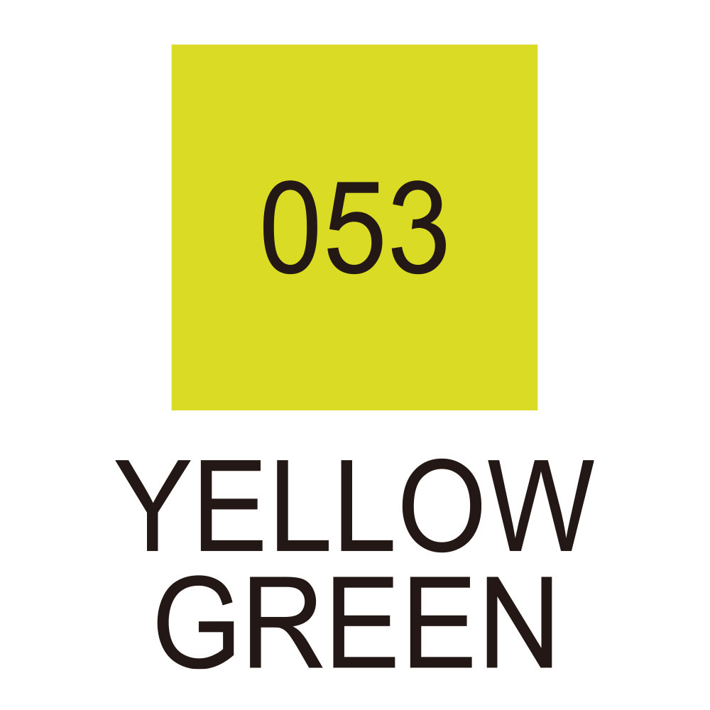 Zig Clean Color Real Brush Pen - Kuretake - 053, Yellow Green