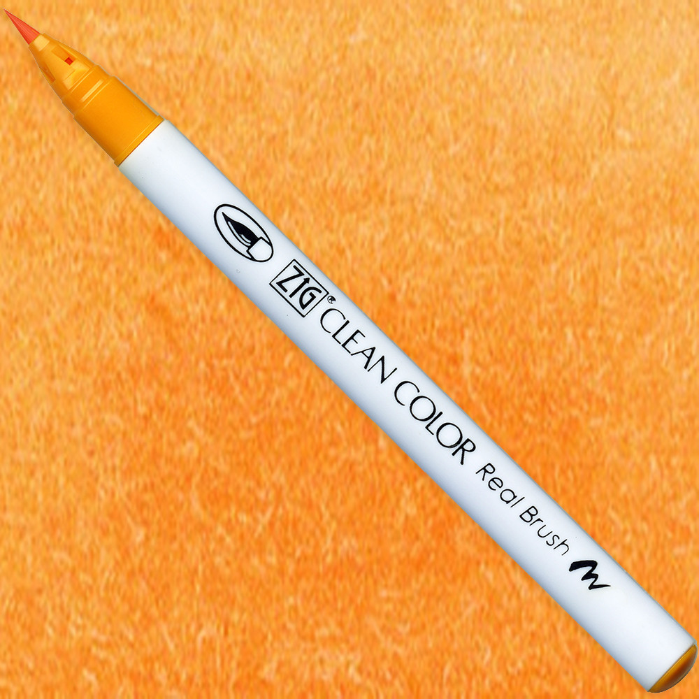 Pisak pędzelkowy Zig Clean Color Real Brush - Kuretake - 052, Bright Yellow