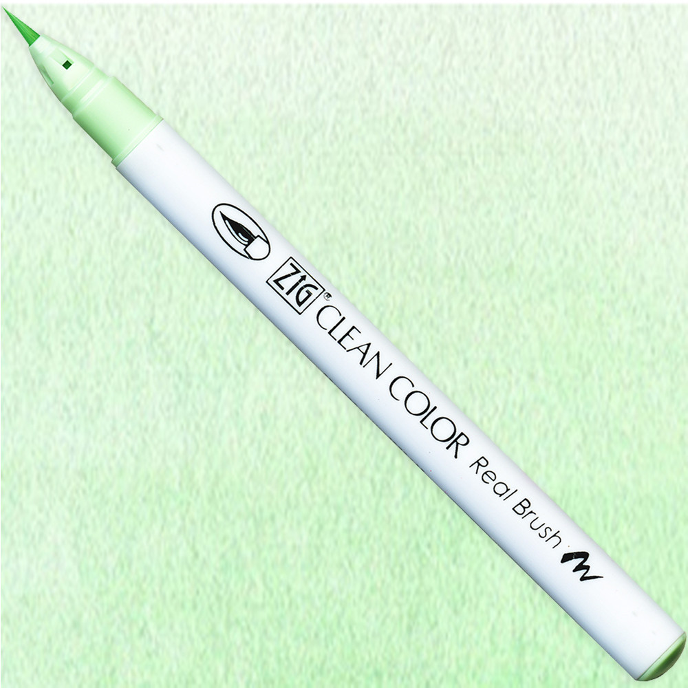 Zig Clean Color Real Brush Pen - Kuretake - 049, Green Shadow
