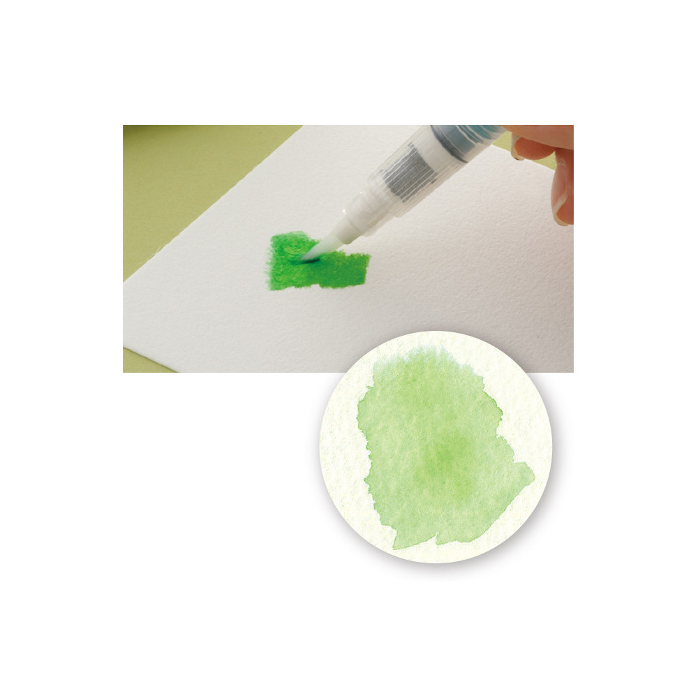 Zig Clean Color Real Brush Pen - Kuretake - 048, Emerald Green