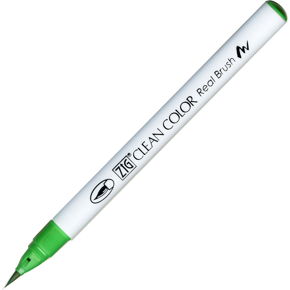 Zig Clean Color Real Brush Pen - Kuretake - 048, Emerald Green