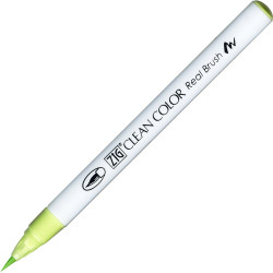 Zig Clean Color Real Brush Pen - Kuretake - 045, Pale Green