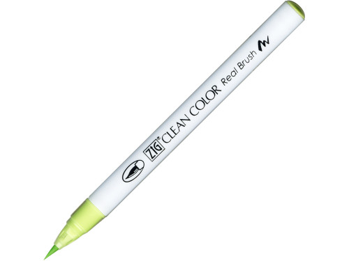 Pisak pędzelkowy Zig Clean Color Real Brush - Kuretake - 045, Pale Green